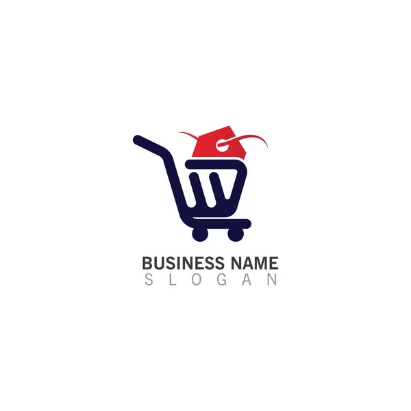 Shopping Cart Logo Creative Template Shop Logo Vector Inspiration Design — Διανυσματικό Αρχείο