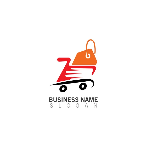 Shopping Cart Logo Creative Template Shop Logo Vector Inspiration Design — Image vectorielle