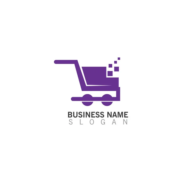Shopping Cart Logo Creative Template Shop Logo Vector Inspiration Design — стоковый вектор