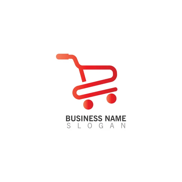 Shopping Cart Logo Creative Template Shop Logo Vector Inspiration Design — Vetor de Stock