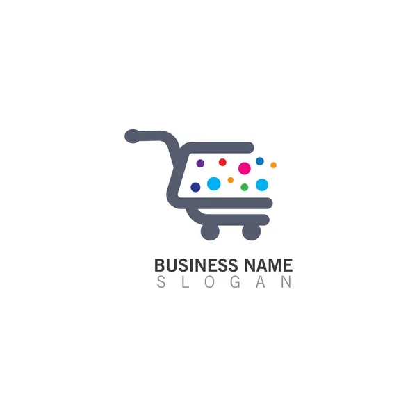 Shopping Cart Logo Creative Template Shop Logo Vector Inspiration Design — Image vectorielle