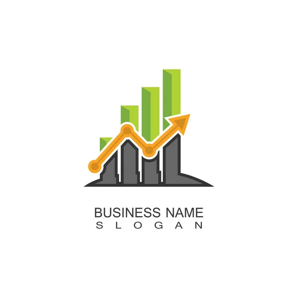 Business Marketing Finance Idea Logo Concept Template Design — Stock Vector