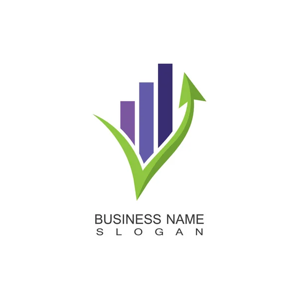 Business Marketing Finance Idée Logo Concept Modèle Design — Image vectorielle