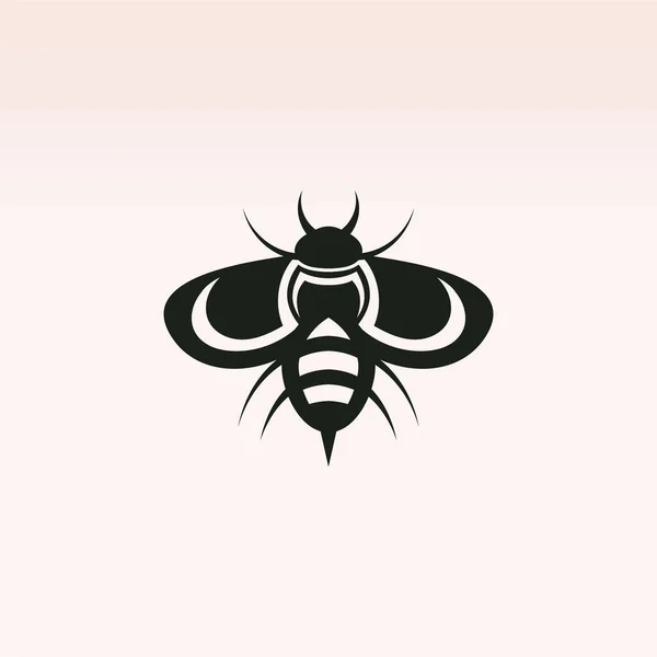 Логотип Пчелы Простой Современный Дизайн Векторного Дизайна Бизнес Шаблонов — стоковый вектор