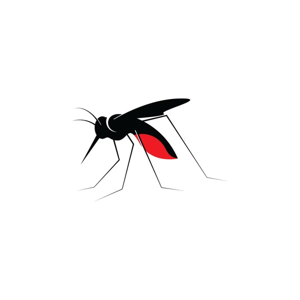 Приложение Вставки Векторной Иконки Комара Плоской Иллюстрацией — стоковый вектор