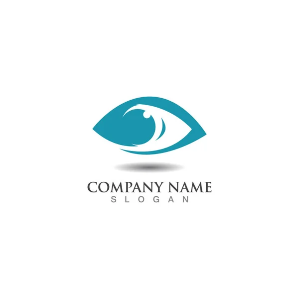 Eye Logo Vision Abstract Simple Design Vector Template — Stock Vector