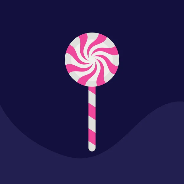 Sweet Candy Lollipop Vetor Realista Modelo Fundo Ilustração — Vetor de Stock