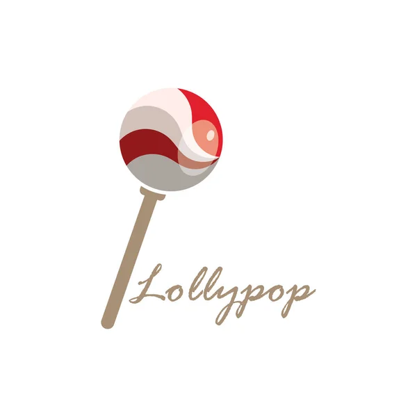 Dulce Caramelo Lollipop Vector Realista Plantilla Fondo Ilustración — Vector de stock