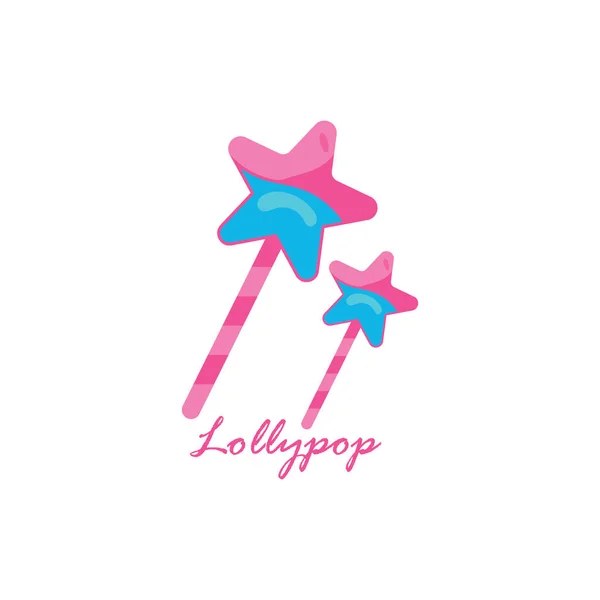 Sweet Candy Lollipop Realistik Vektor Latar Belakang Templat Ilustrasi - Stok Vektor