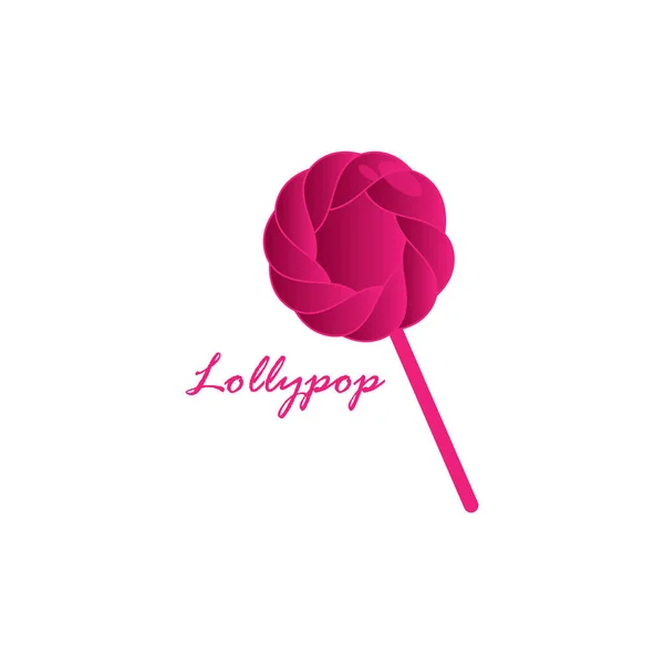 Sweet Candy Lollipop Ρεαλιστικό Διανυσματικό Πρότυπο Φόντου Εικόνα — Διανυσματικό Αρχείο