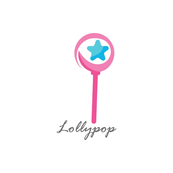 Sweet Candy Lollipop Realistische Vektor Hintergrundvorlage Illustration — Stockvektor