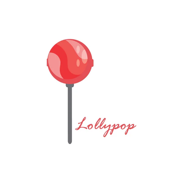 Sweet Candy Lollipop Realistische Vektor Hintergrundvorlage Illustration — Stockvektor