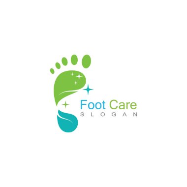Ayak Bakımı Logo Şablonu Tasarım Vektörü, Amblem, Kavram Tasarımı, Yaratıcı Sembol, Simge Simgesi, Simge