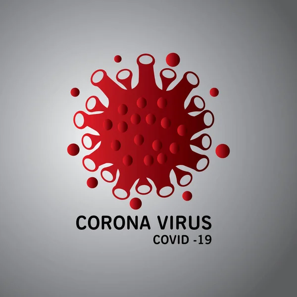 Corona Bakteriecell Virus Vektor Illustration Ikon Mall Design — Stock vektor