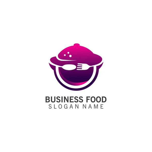 Logo Alimentos Inspiración Creativa Diseño Plantilla Negocio — Vector de stock