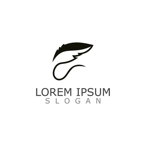 Pürüzsüz Noter Logosu Yaratıcı Logo Şablonu Çizim Tasarımı — Stok Vektör