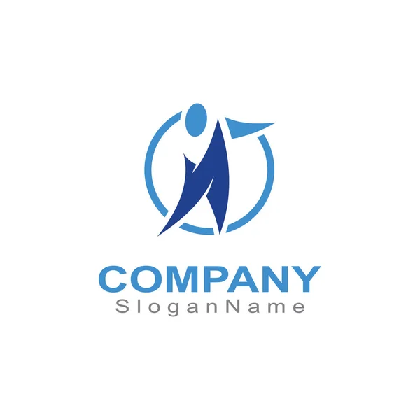 Leadership Personnes Logo Vecteur Art Design Stars Concept Succès Logo — Image vectorielle