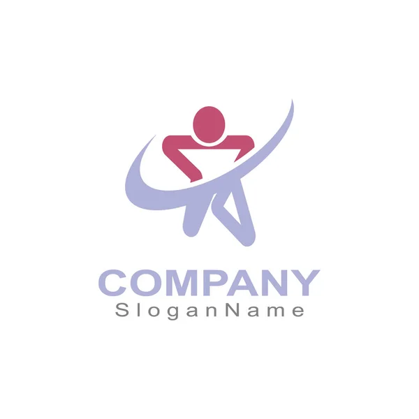 Leadership Personnes Logo Vecteur Art Design Stars Concept Succès Logo — Image vectorielle