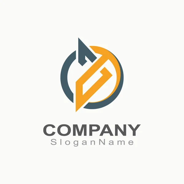 Logistic Express Logo Business Delivery Company Design — Image vectorielle