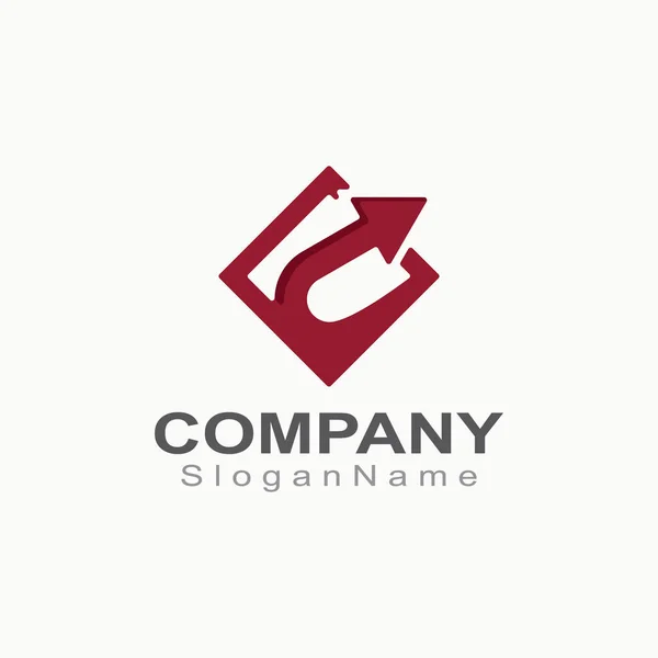 Логістичний Експрес Логотип Бізнесу Дизайну Компанії Доставки — стоковий вектор