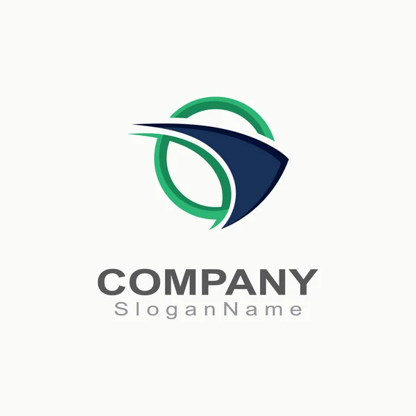 Logistic Express Logo Business Delivery Company Design — 스톡 벡터