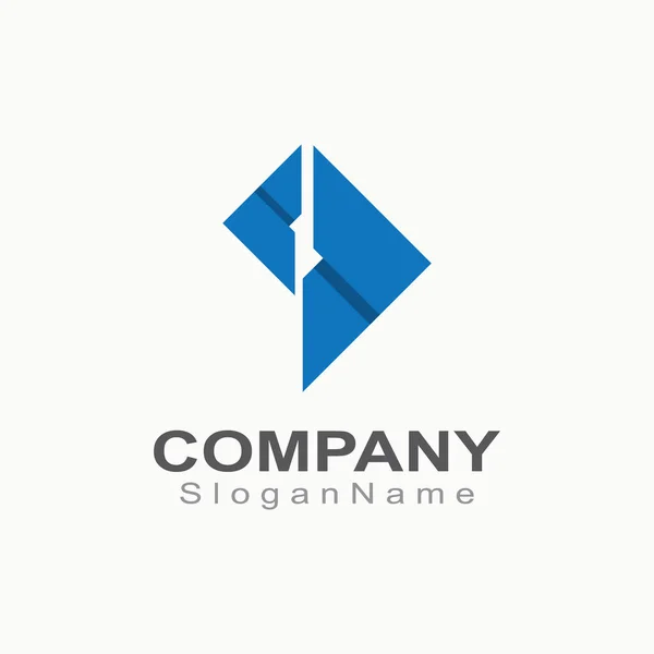 Logistic Express Logo Business Delivery Company Design — Image vectorielle