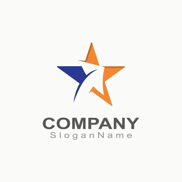 Logo Expresso Logístico Estrela Para Negócio Empresa Entrega —  Vetores de Stock