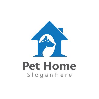 Ev hayvanı logosu vektör yaratıcı resim tasarımı
