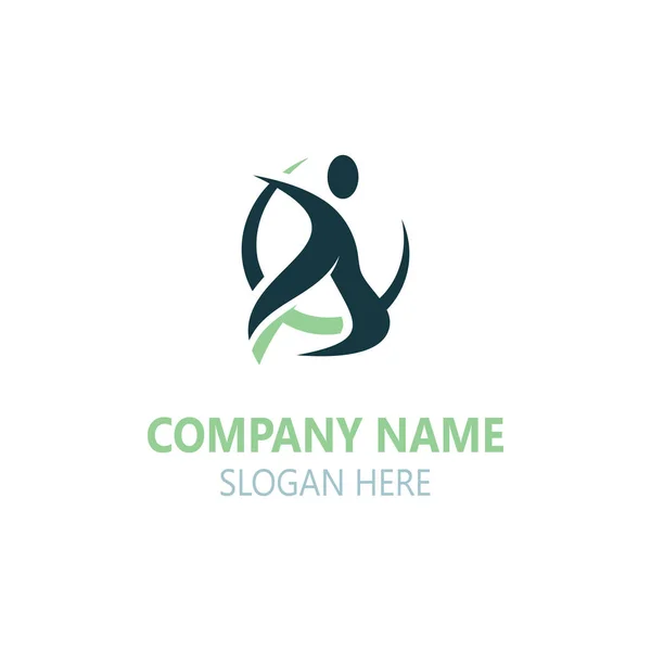 Ludzie Sukces Logo Projekt Wizerunek Biznes Szablon Wektor — Wektor stockowy