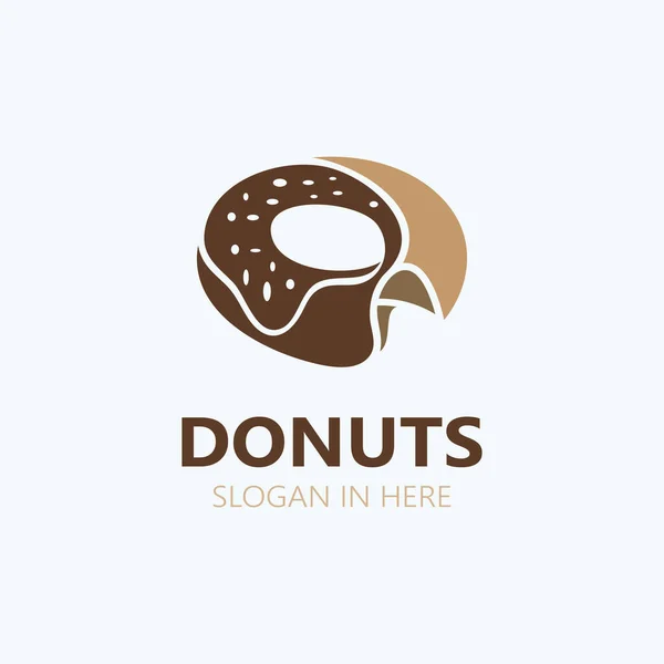 Donut Logo Image Bakery Food Design Theme Business Template — Archivo Imágenes Vectoriales