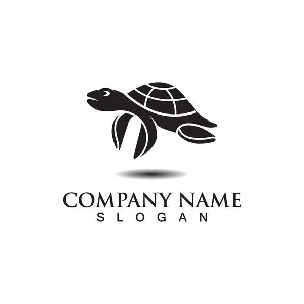 Turtle Sea Logo Image Design Template Animal Vector — Stock vektor