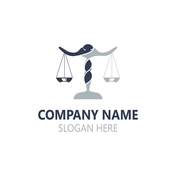 Λογότυπο Εικονίδιο Πρότυπο Δημιουργικό Δικηγορικό Γραφείο Απεικόνιση — Διανυσματικό Αρχείο