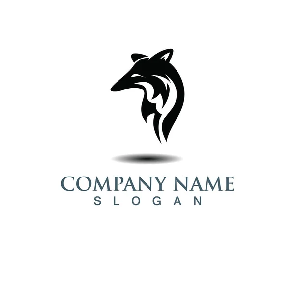 Fox Animal Creative Logo Template Vector Design — Vector de stock