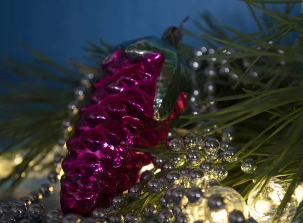 Рождественские Игрушки Стекла Пластика — стоковое фото