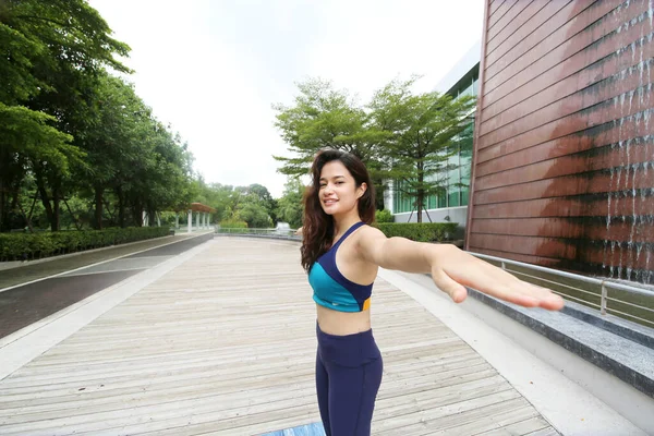 Young Sporty Attractive Woman Practicing Yoga Doing Yoga Exercise Beautiful — Stockfoto