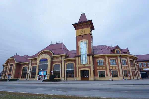 乌什哥罗德中央火车站的建设 2022年1月6日 Uzhgorod乌克兰 — 图库照片