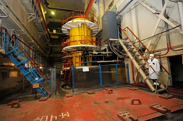 Çernobil Nükleer Santrali 'nin pompalama istasyonu. Su serin reaktörleri pompalar. 20 Nisan 2018. Çernobil, Ukrayna