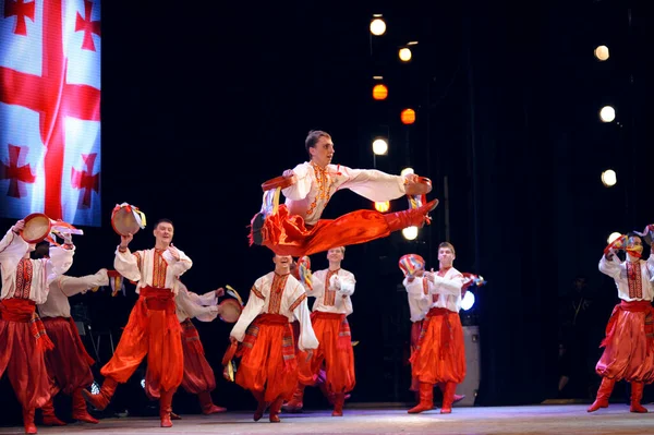 Dancers Virsky Ukrainian National Folk Dance Ensemble Performing Stage March — Fotografia de Stock