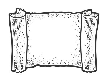 Eski parşömen çizim vektör çizimi