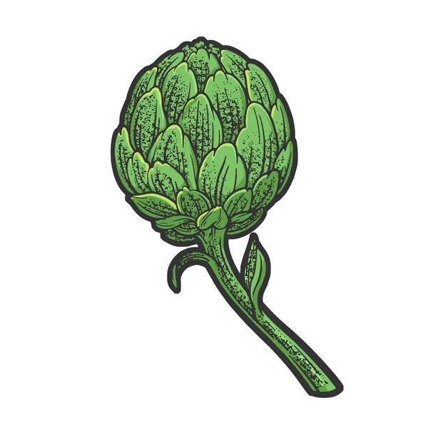 Enginar çizgisi renk çizimi raster