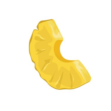 Sarı ananas dilimi, kalsineli grafik