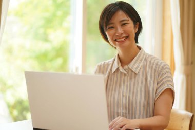 Female using a personal computer 