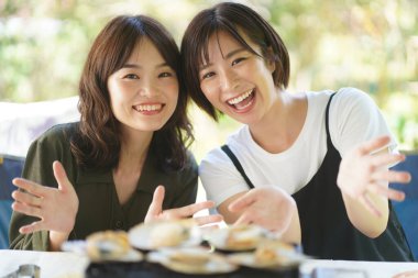 Image of a woman eating 