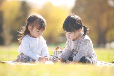 Children having a picnic 