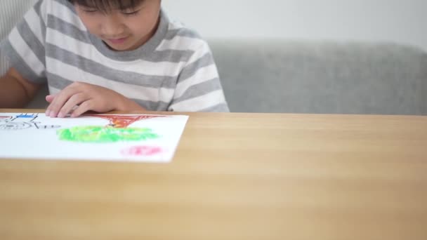 Padre Hijo Para Dibujar — Vídeos de Stock