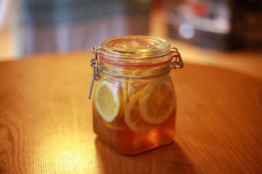 Pickled lemon in honey 