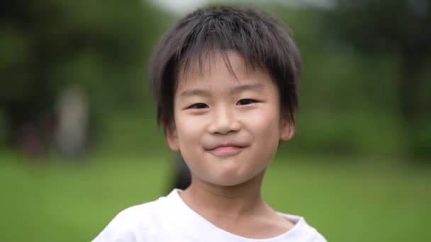 Gambar Seorang Anak Laki Laki Tersenyum — Stok Video