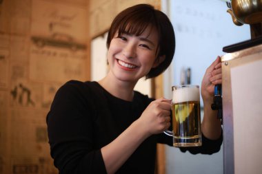 Female working in a restaurant 