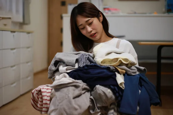 Woman Tired Housework — стоковое фото