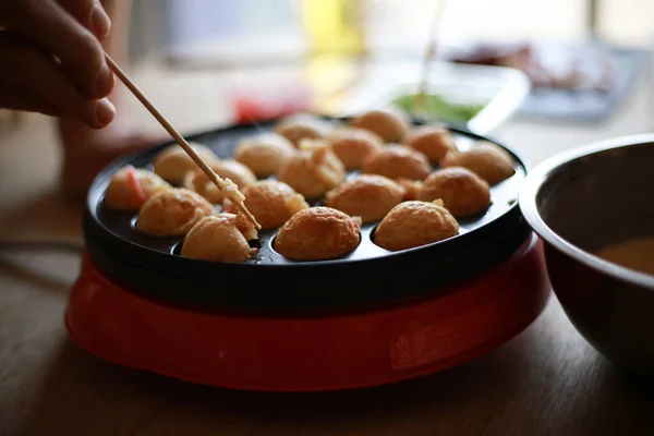 Imagem Takoyaki Feita Casa — Fotografia de Stock